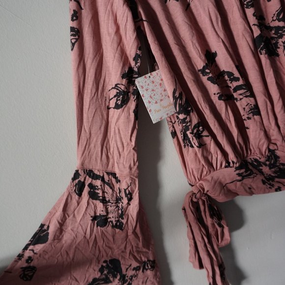 NWT free people Fionas Bell Sleeve Surplice Top - Picture 5 of 8